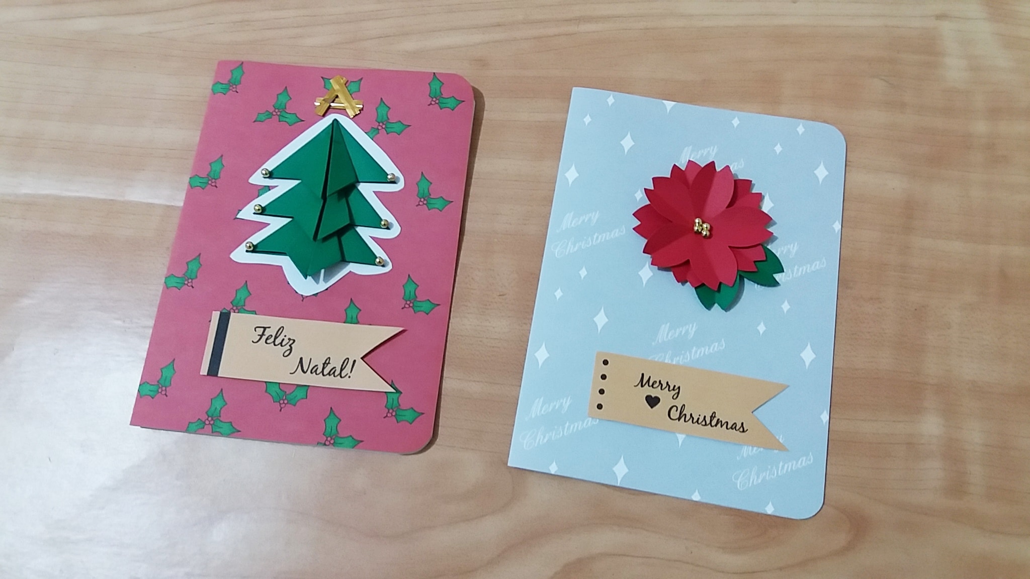 2 Ideias Fofas de Cartão de Natal Fácil com Origami - Keithy DIY