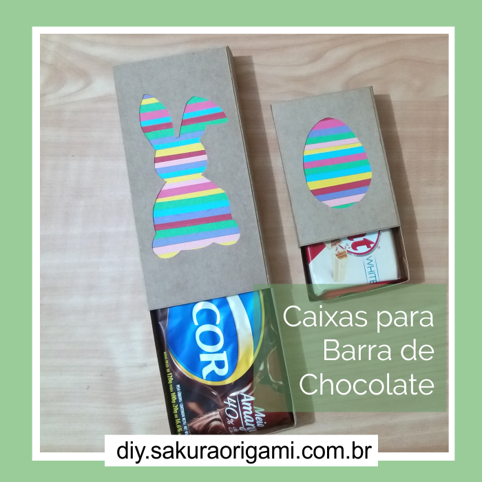 Como fazer Caixa para barra de Chocolate - Keithy DIY