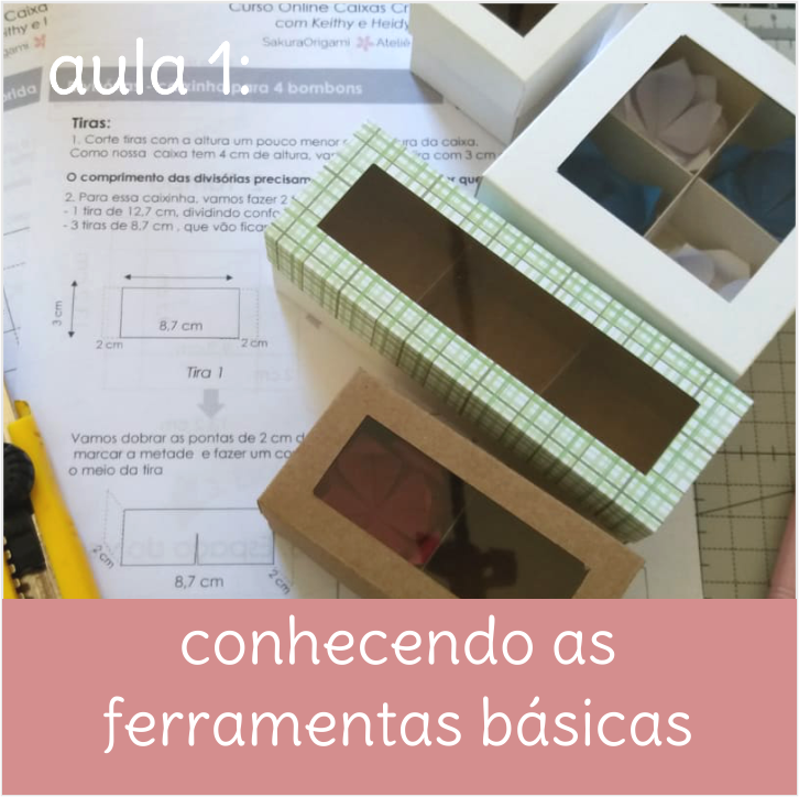 Aula 01 – Conhecendo as Ferramentas – Curso Caixinhas de papel