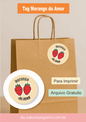 Tag Adesiva para Morango do Amor para imprimir em casa gratis - Keithy DIY